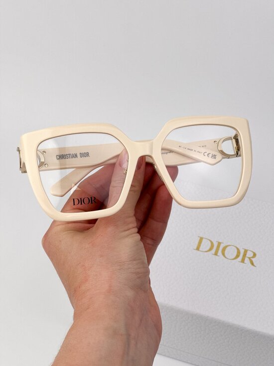 Dior 30MONTAIGNEO S1F Eyeglasses – Ivory Butterfly Square Frame 9500 main image 4